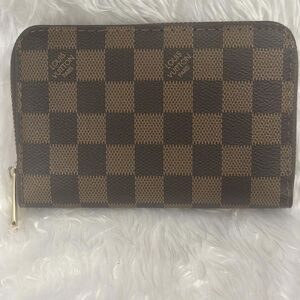 Classic Monogram Wallet with Gold Accents